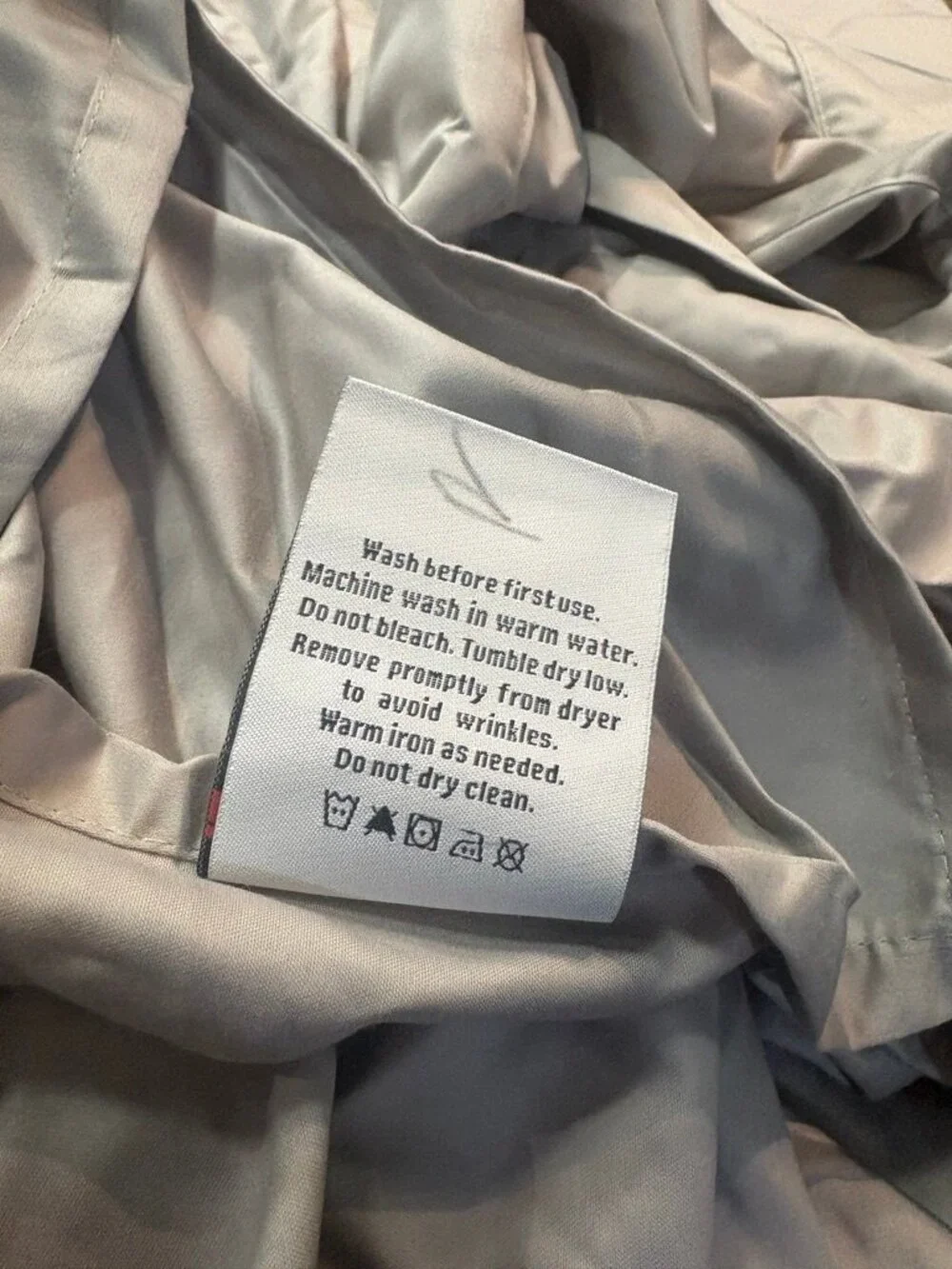 Kirkland Signature 680 Thread Count King Flat Sheet Gray Pima Cotton NWOT
